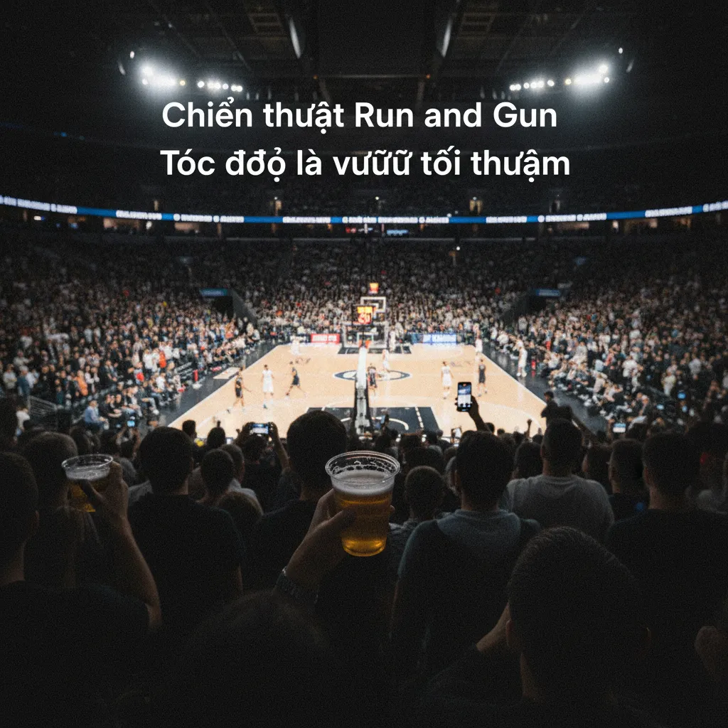 Minh họa chiến thuật Run and Gun trong bóng rổ