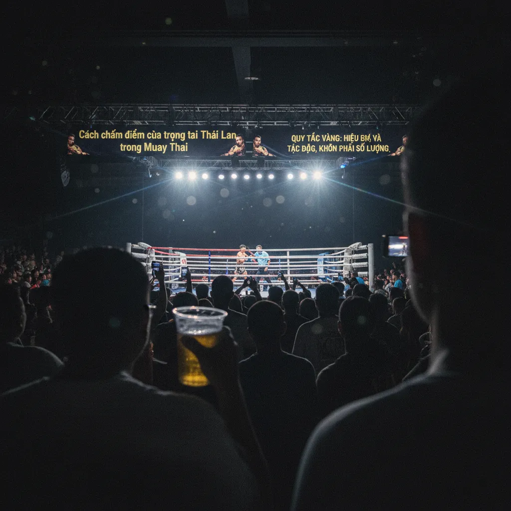 Một võ sĩ mất thăng bằng sau đòn tấn công của đối thủ, một khoảnh khắc mất điểm nặng trong luật Muay Thái.