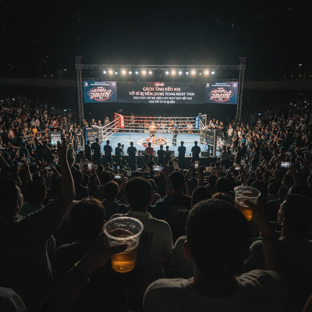 Khoảnh khắc căng thẳng khi một võ sĩ chiếm ưu thế