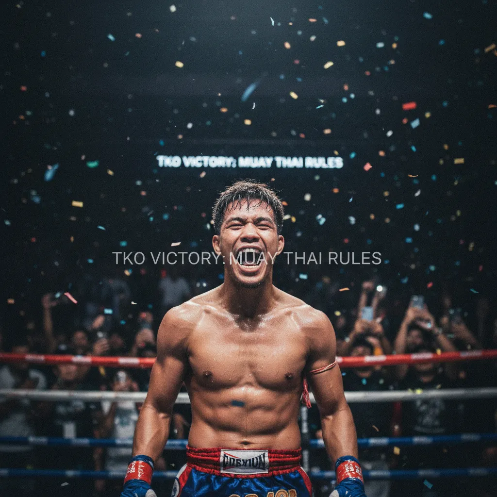 Một võ sĩ bị hạ Knockout (KO) trên sàn đấu.